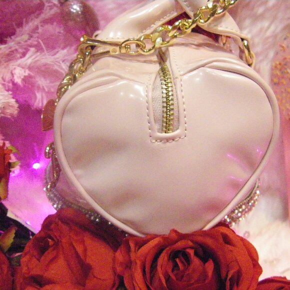 Juicy Couture Exclusive Love Letter Mini Barrel Bag Chiffon Pink Multi NWT - Picture 6 of 10